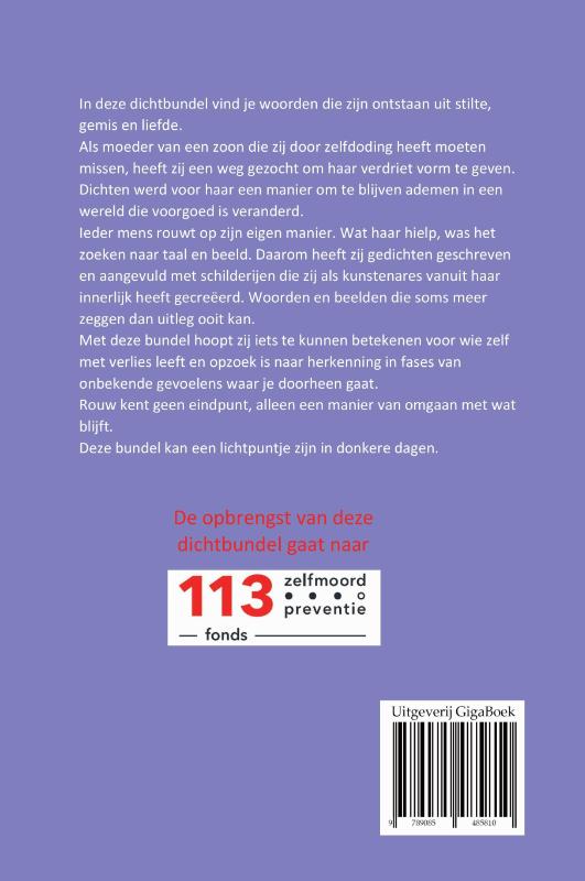 Achterkant van Jouw dood valt niet te rijmen