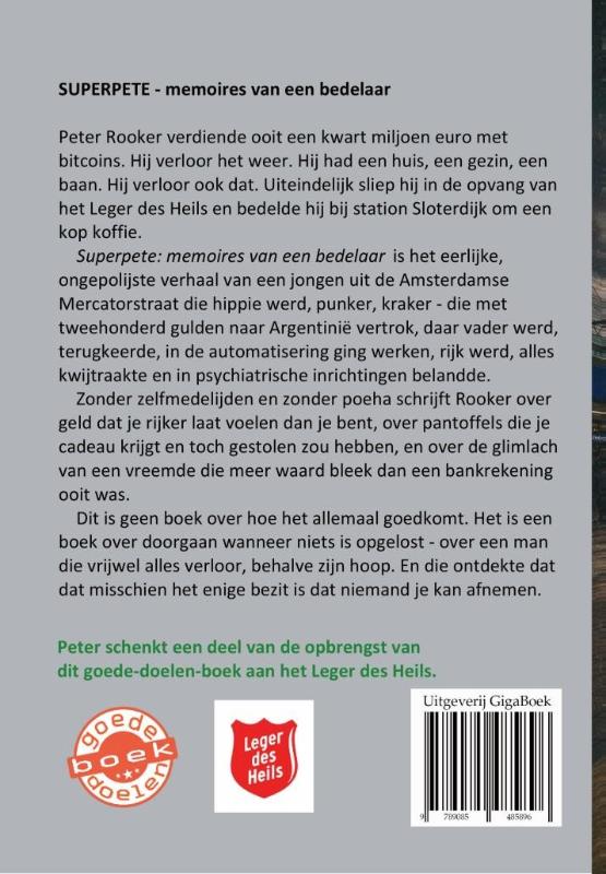 Achterkant van Superpete: memoires van een bedelaar