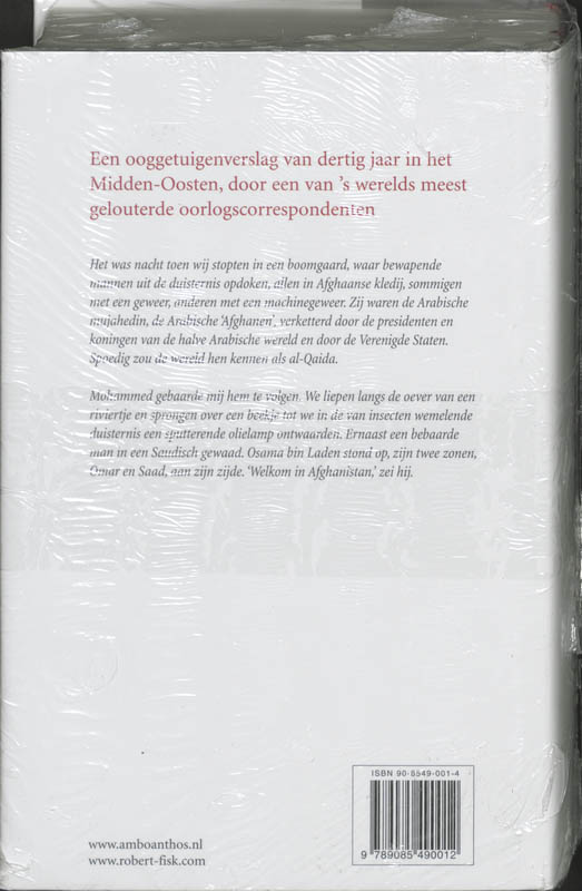Achterkant van De grote beschavingsoorlog