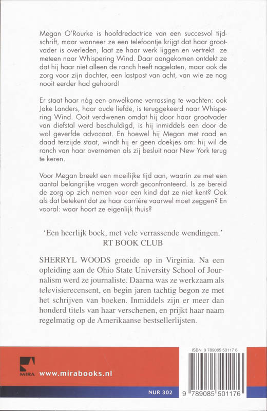 Achterkant van Terug naar Whispering Wind