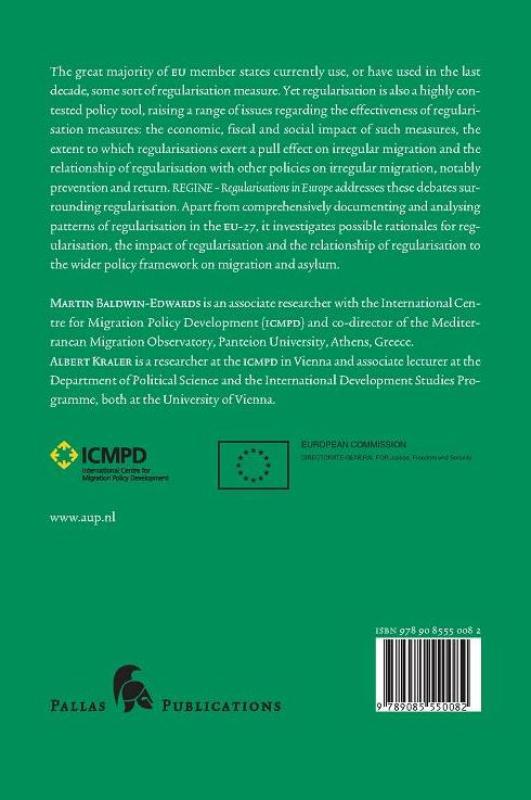 Achterkant van Regine regulations in Europe