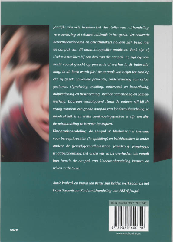 Achterkant van Kindermishandeling