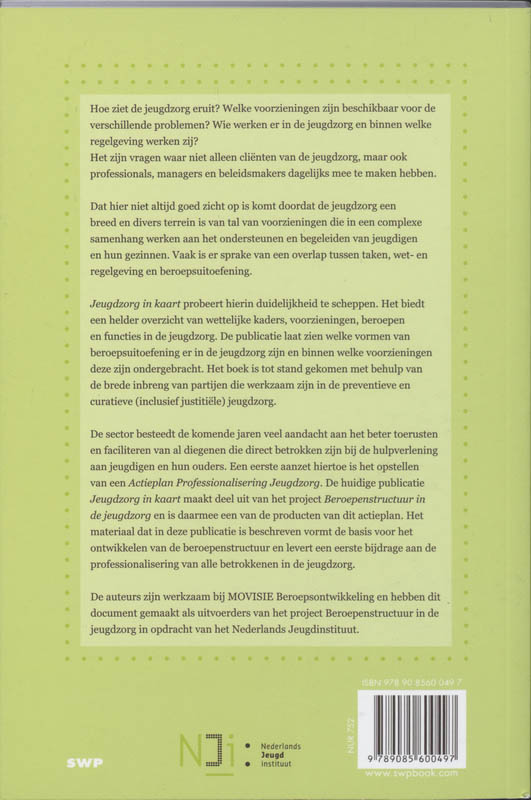 Achterkant van Jeugdzorg in kaart