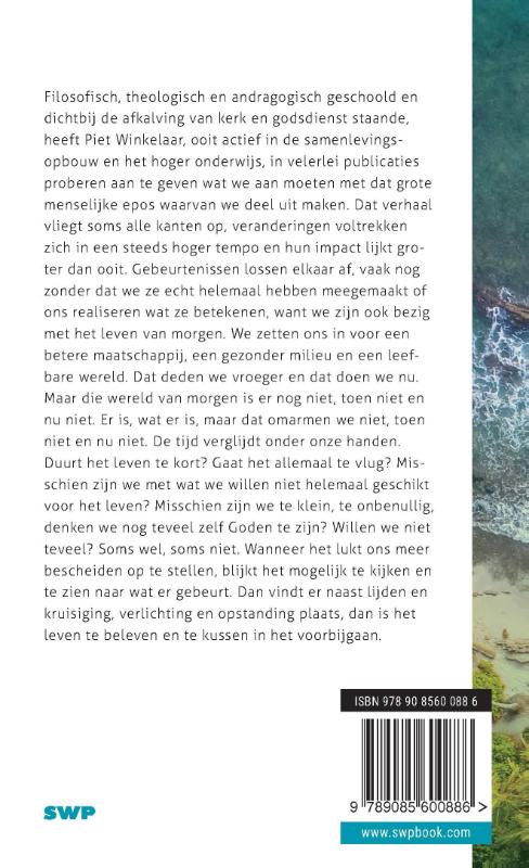 Achterkant van Het leven kussen in het voorbijgaan