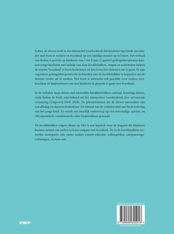 Achterkant van Kobus de dwarse krab