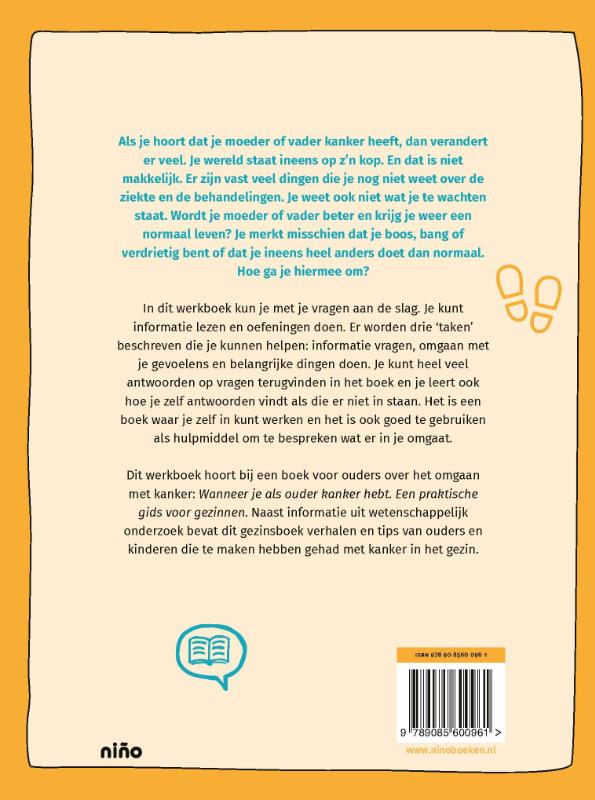 Achterkant van Wanneer je moeder of vader kanker heeft