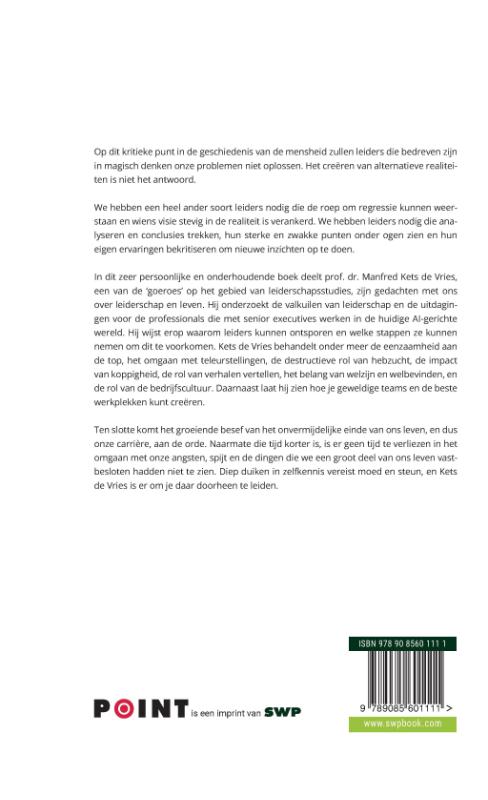 Achterkant van De CEO fluisteraar