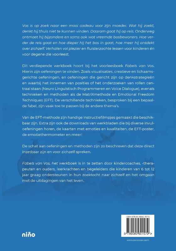 Achterkant van Werkboek Fabels van Vos
