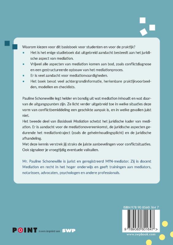 Achterkant van Basisboek mediation