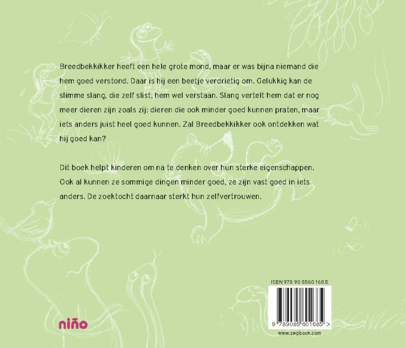 Achterkant van Breedbekkikker
