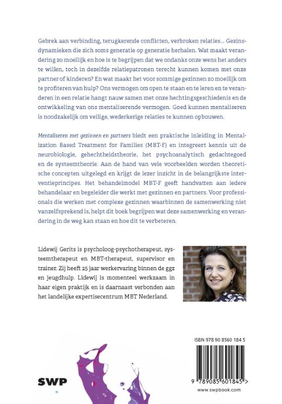 Achterkant van Mentaliseren met gezinnen en partners