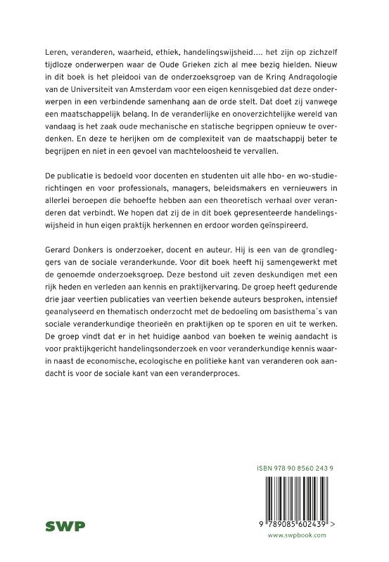 Achterkant van Grondbeginselen van veranderen