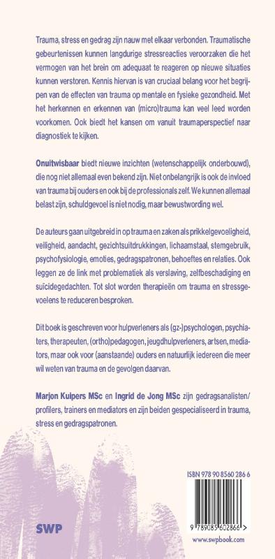 Achterkant van Onuitwisbaar