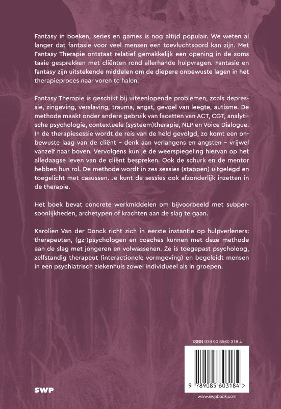 Achterkant van Fantasy Therapie