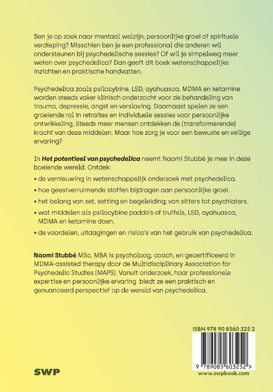 Achterkant van Het potentieel van psychedelica