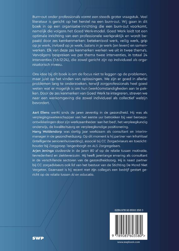 Achterkant van Interventies voor Goed Werk