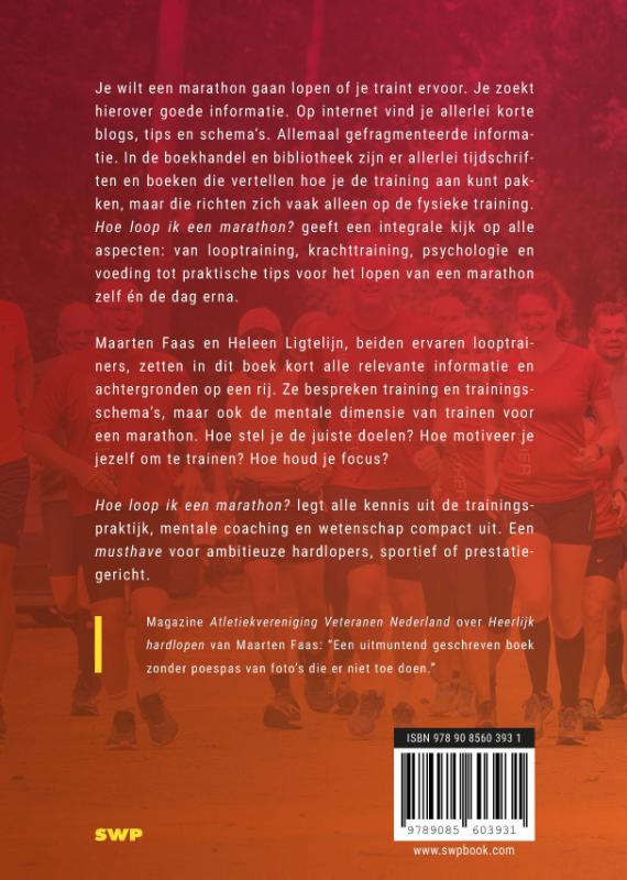 Achterkant van Hoe loop ik een marathon?