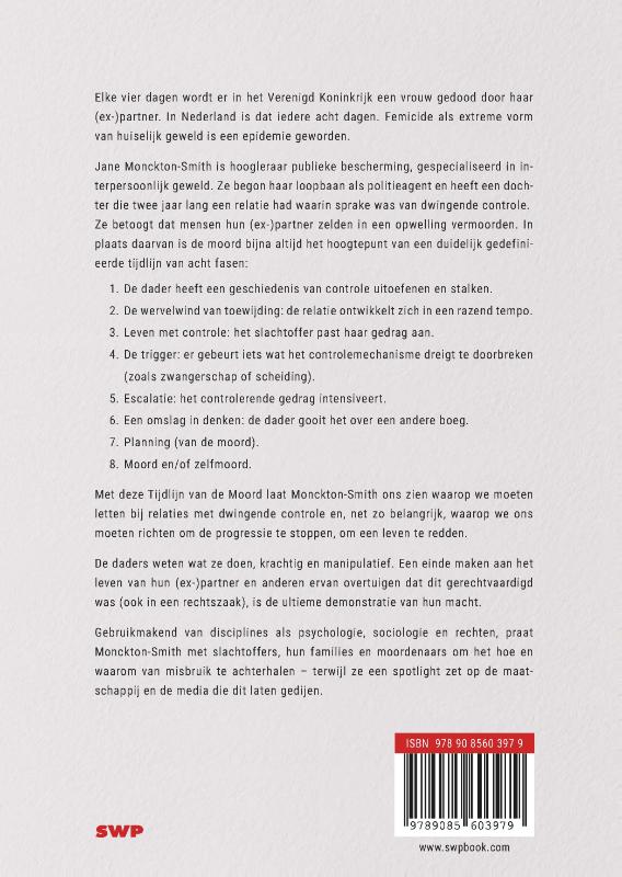 Achterkant van Gevaarlijke relaties en hoe ze eindigen in moord