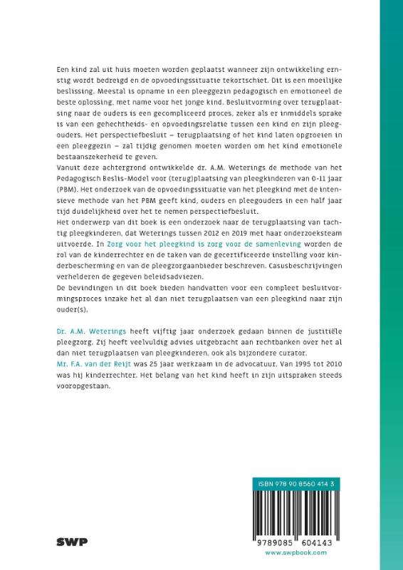 Achterkant van Rechten voor pleegkinderen