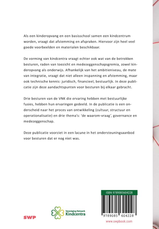 Achterkant van Goed bestuur voor kindcentra