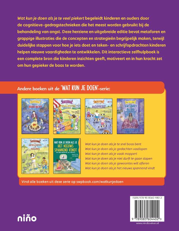 Achterkant van Wat kun je doen als je te veel piekert