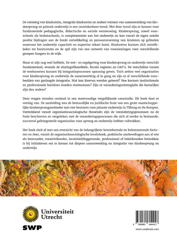 Achterkant van Kinderopvang en onderwijs: modellen van samenwerking en pedagogische innovatie belicht