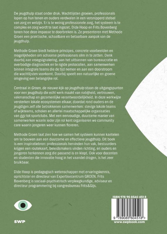 Achterkant van Groen, de nieuwe kijk op jeugdhulp