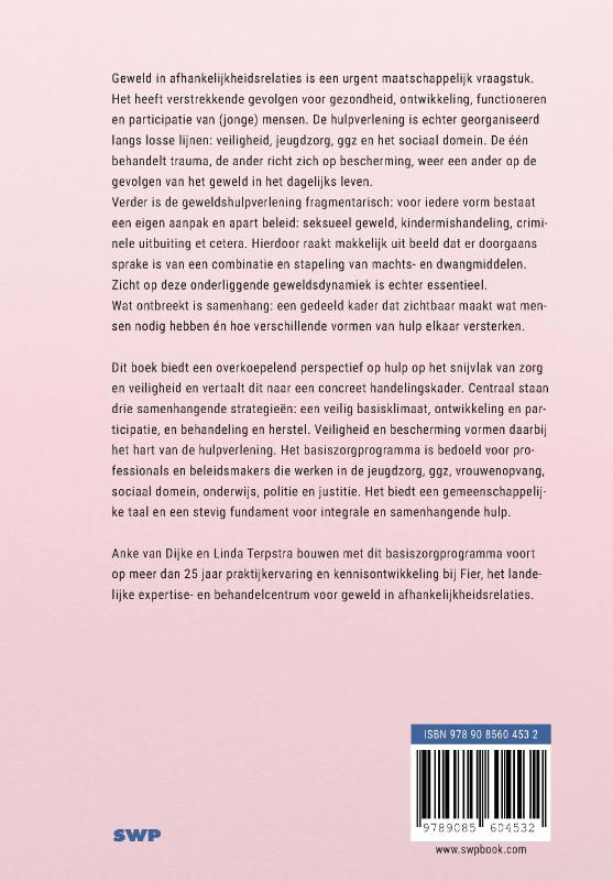 Achterkant van Basiszorgprogramma op het snijvlak van zorg en veiligheid