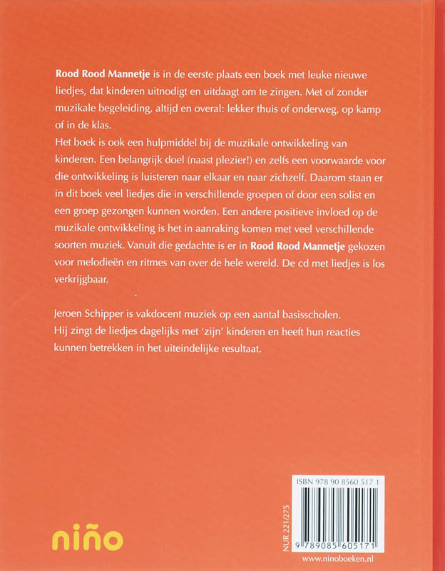 Achterkant van Rood Rood Mannetje