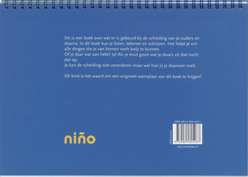 Achterkant van Bang boos blij