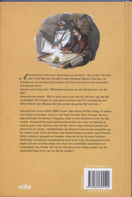 Achterkant van Zwerftocht door Afrika