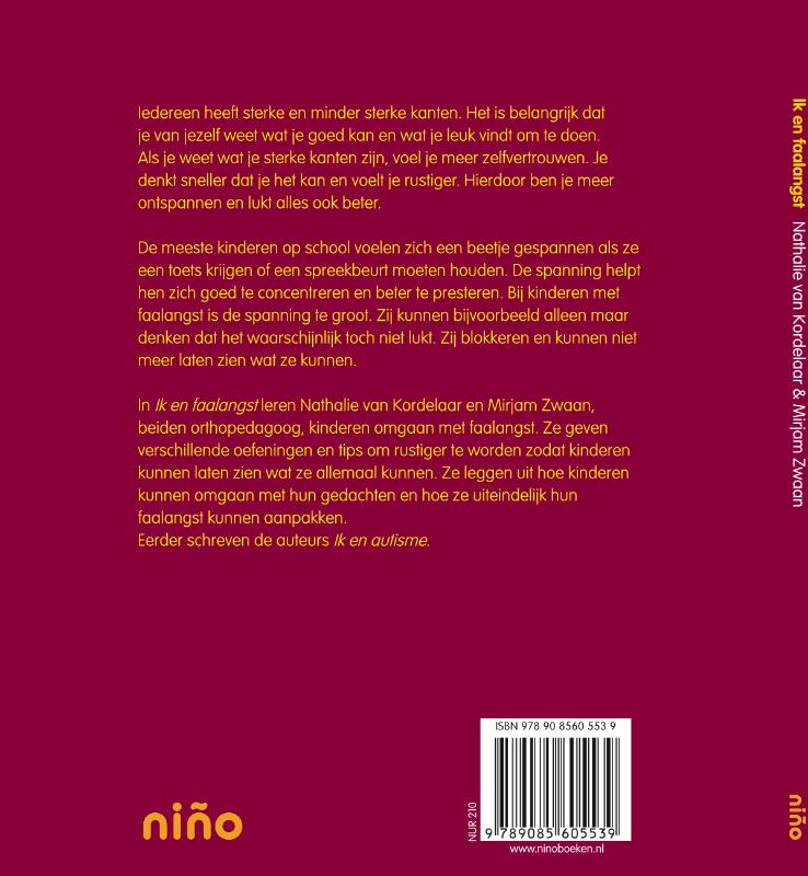 Achterkant van Ik en faalangst / 5e
