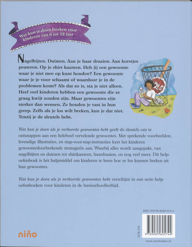 Achterkant van Wat kun je doen als je verkeerde gewoontes hebt