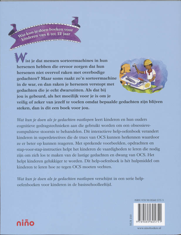 Achterkant van Wat kun je doen als je gedachten vastlopen