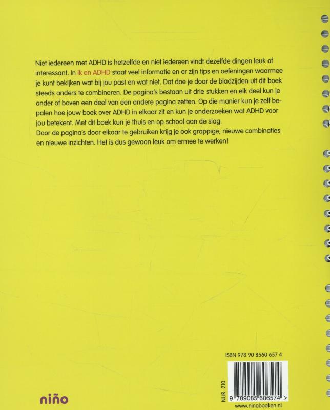 Achterkant van Ik en ADHD
