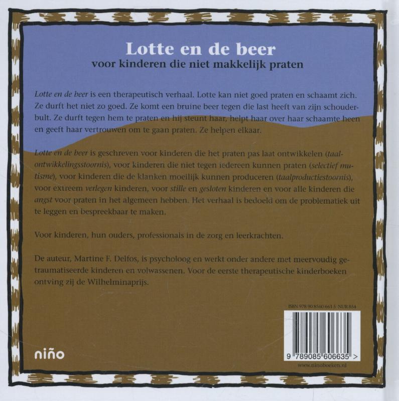 Achterkant van Lotte en de beer