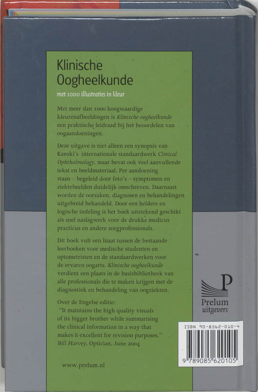 Achterkant van Klinische oogheelkunde