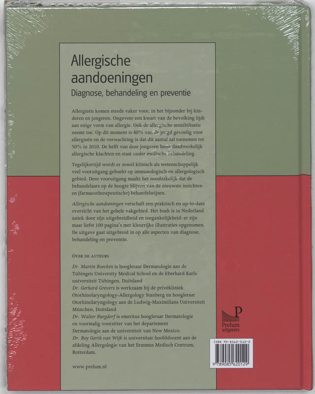 Achterkant van Allergische aandoeningen