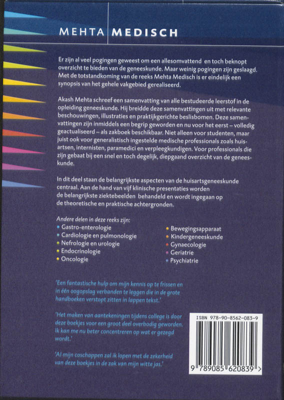 Achterkant van Huisartsgeneeskunde