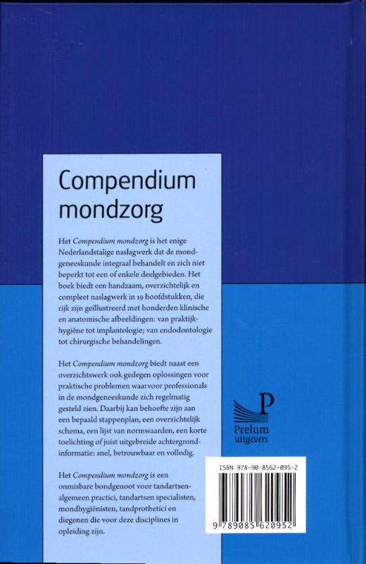 Achterkant van Compendium mondzorg