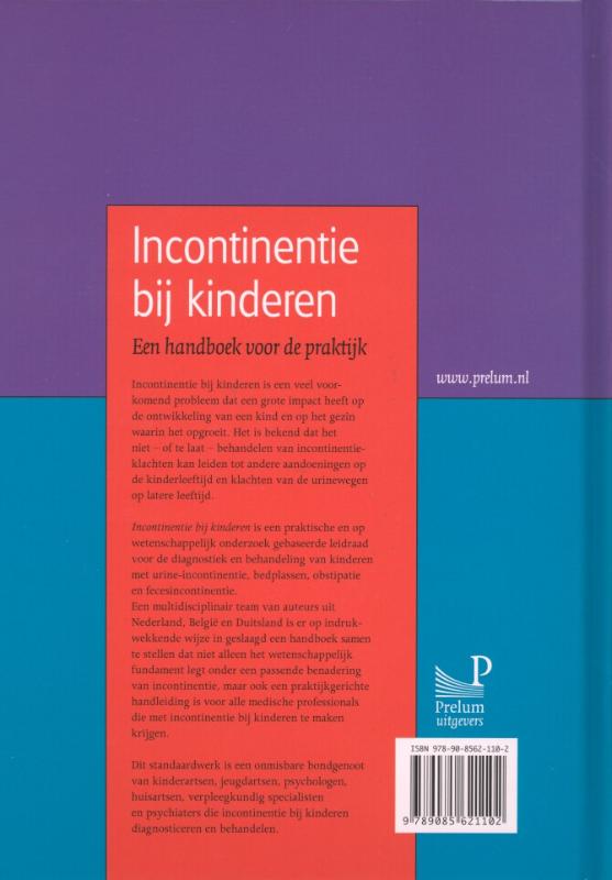 Achterkant van Incontinentie bij kinderen