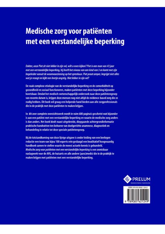Achterkant van Medische zorg voor patienten met een verstandelijke beperking