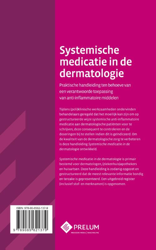 Achterkant van Systemische medicatie in de dermatologie