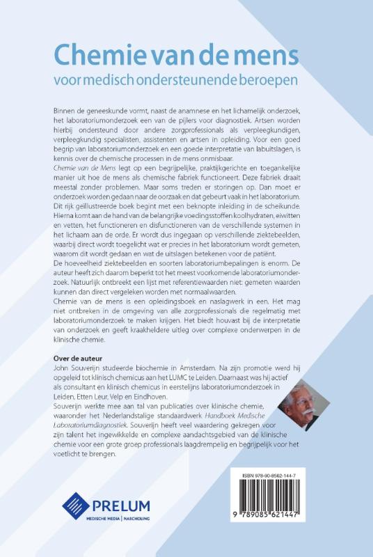 Achterkant van Chemie van de mens