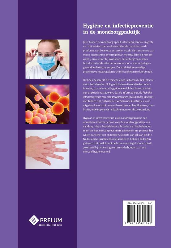 Achterkant van Hygiëne en infectiepreventie in de mondzorgpraktijk