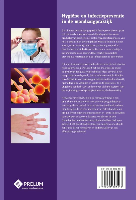 Achterkant van Hygiëne en infectiepreventie in de mondzorgpraktijk