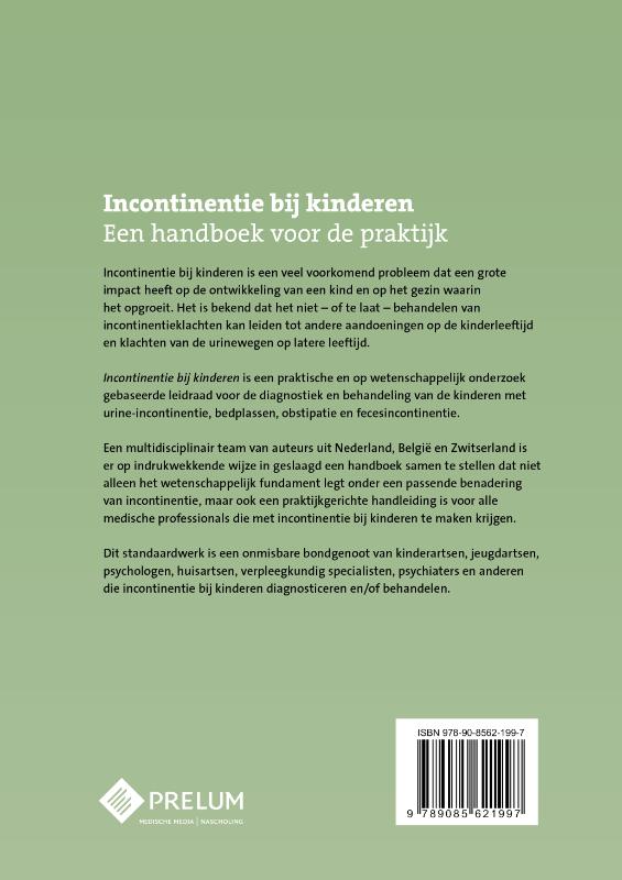 Achterkant van Incontinentie bij kinderen