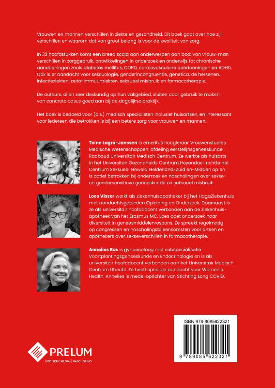 Achterkant van Sekse- en gendersensitieve geneeskunde