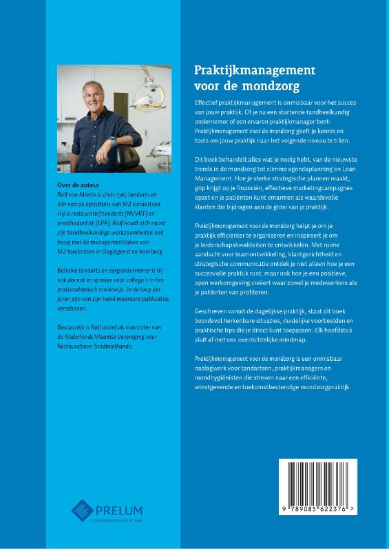 Achterkant van Praktijkmanagement voor de mondzorg