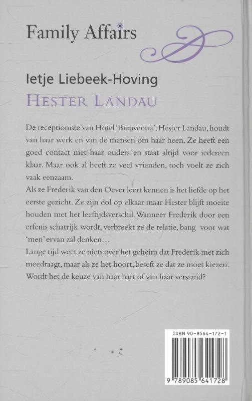 Achterkant van Hester Landau